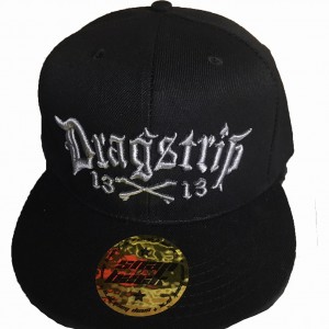 Dragstrip Kustom Gun Grey Thread 3d embroidery 13 N Bones Snap Back